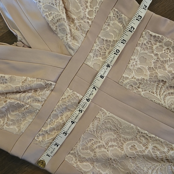 Jax Satin And Lace Blush Dress - Picture 7 of 10